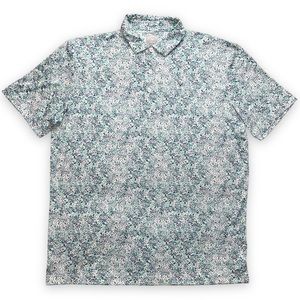 Callaway Opti Dri Carnival Glass Green Blue Golf Polo Shirt New with Tags Large